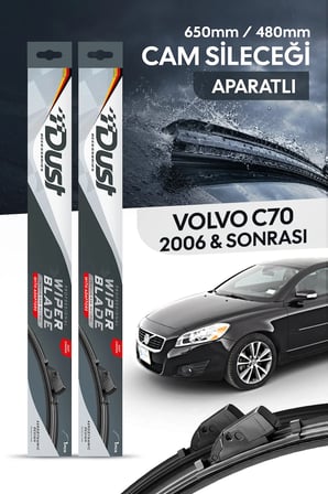 Volvo C70 coupe,Cabrio 2006-Sonrası Uyumlu Silecek Takımı 650MM/500MM S11-L