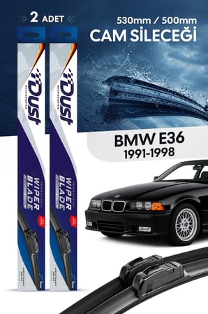 BMW 3 E36 Silecek Takımı 1991-1998 Uyumlu 530MM/500MM