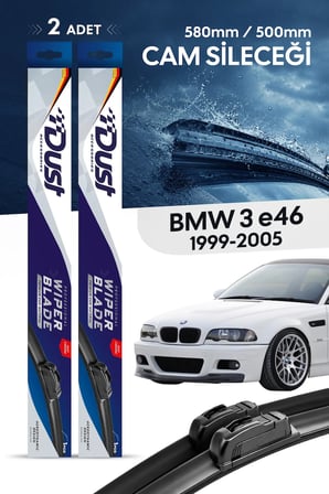 BMW 3 serisi (E46) touring Silecek Takımı 1999-2005 Uyumlu 580MM/500MM