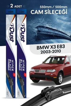 BMW X3 (E83) Silecek Takımı 2003-2010 Uyumlu 550MM/500MM