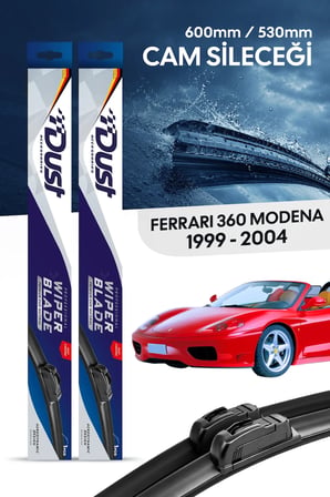 Ferrari 360 Modena Silecek Takımı 1999-2004 Uyumlu 600MM/530MM