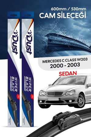 Mercedes-Benz C class sedan (W203) Silecek Takımı 2000-2003 Uyumlu 600MM/530MM