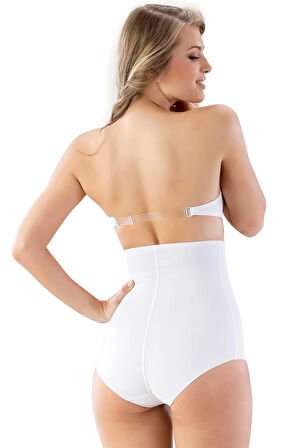 Kadın Beyaz Iz Yapmazide Toparlayıcı Slip Korse