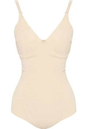 Düz / Desensiz Ince Askı Kadın Body / Bodysuit Korse 2821