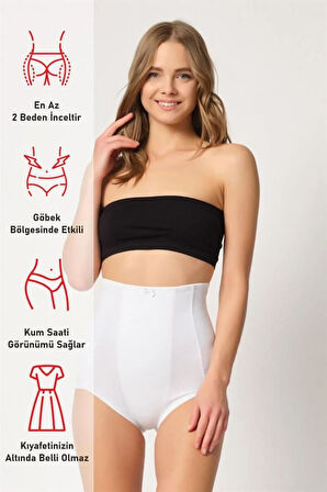 Ten Emay 2931 Karın Balen Destekli Slip Lazer Korse