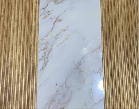 16x145cm 1 Adet ATC GOLD Prefabrik Ofis Konut Dekoratif Pvc Kaplama Lambiri Duvar Paneli