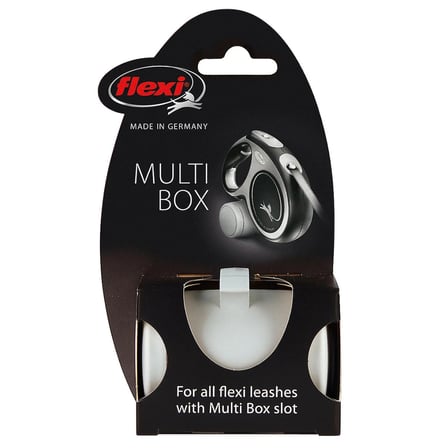 Flexi multi box çok amaçlı saklama aparatı köpek atık poşeti ve ödül maması box takıp çıkarılan gri