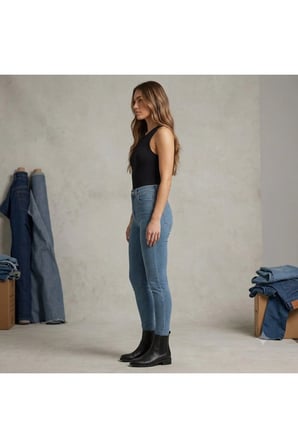 tayt esnekliğinde Mile High Super Skinny Kadın Jean Pantolon - 0223 Mavi / 24/28