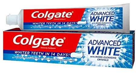 COLGATE ADVANCED WHİTE 2X75 ML 2 ADET SÜPER FIRSAT DİŞ MACUNU