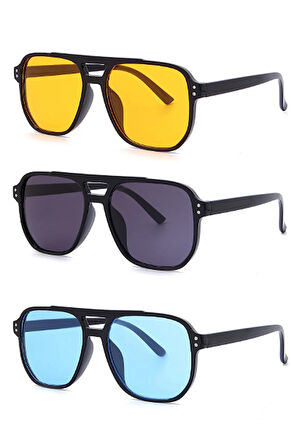 UNISEX GÜNEŞ GÖZLÜĞÜ 3'LÜ SET