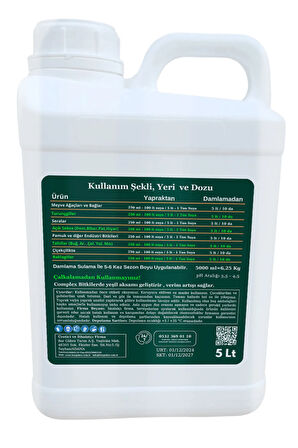 Complex-5LT ORGANOMİNERAL GÜBRE