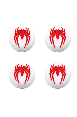 Desenli Ps5/ps4/ps3 Analog Koruyucu Silikon Pad-spider Man