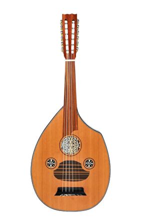 Saz Fl2-mg Türk Flat Elektro Ud Maun Red Cedar Gitar Burgulu