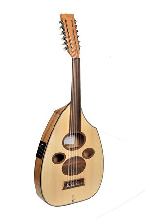 Saz Af1cg-eQ Arap Flat Elektro Ud Kestane Gitar Burgulu EQ