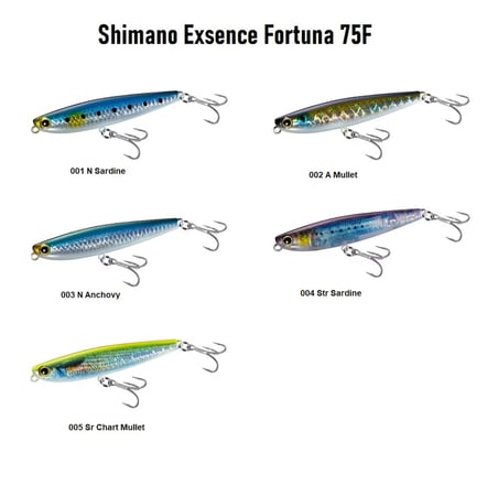 Shimano Exsence Fortuna 75F 75mm 8g Su Üstü Maket Balık