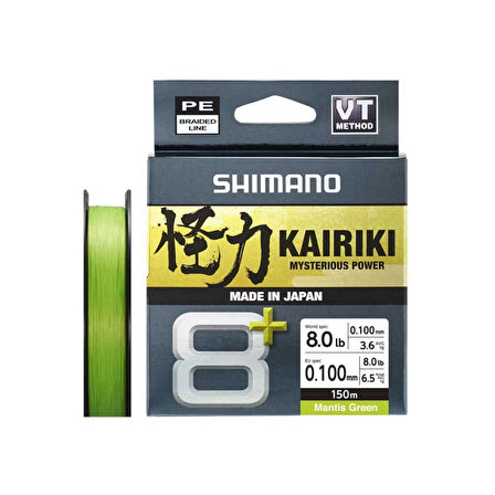 Shimano Kairiki 8+ 150M 0.16Mm 9.8Kg M.Yesil