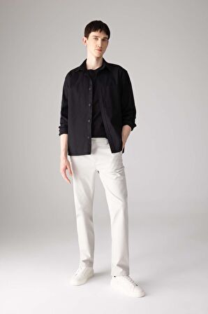 DeFacto Regular Fit Normal Kesim Gabardin Chino Kanvas Pantolon Yazlık Fermuar Cepli Düz Paça B2088AX24SPGR94