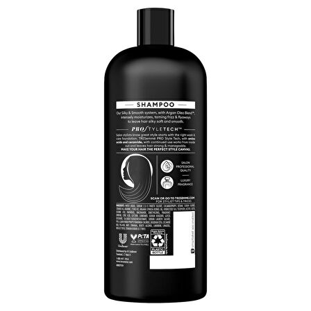 TRESEMME SİLKY&SMOOTH+ARGAN OLEO BLEND SHAMPOO 828 ML