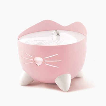 Pixi Fountain Led Seviye Göstergeli Otomatik Kedi Su Sebili 2 Lt Pembe