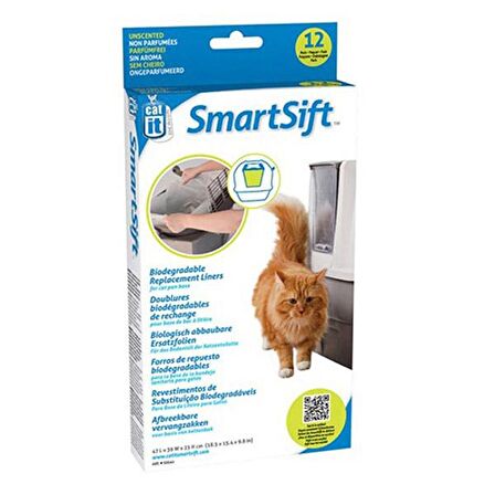 Hagen Catit Smartshift Tuvalet Kabı Yedek Atık Torbası 12 li Paket