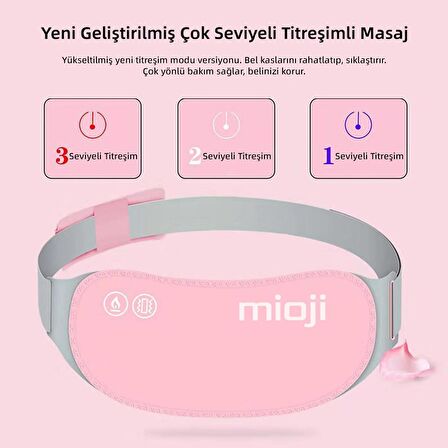 Mioji Mio 7x Regl Kemeri Bel ve Karın Masaj Aleti ve Isıtıcı Kemer