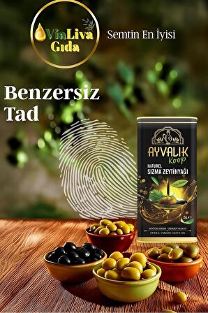 Ayvalık Doğal Zeytinyağı 5 LT| Soğuk Sıkım | Üreticiden Tüketiciye