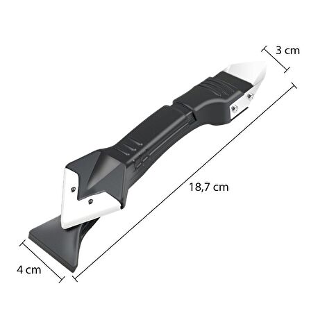 Derz Kazıyıcı 3 Ü 1 Arada Fayans Derz Silikon Kazıyıcı Sıyırıcı Ve Uygulayıcı Aparat