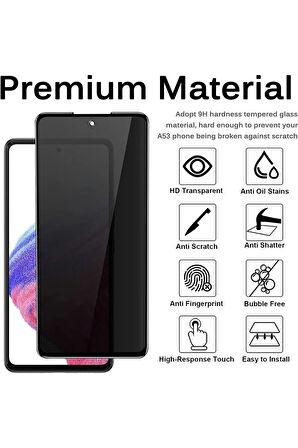 Samsung Galaxy A53 Hayalet Nano Ekran Koruyucu Kırılmaz Cam - Ince Ve Esnek - Extra İnce