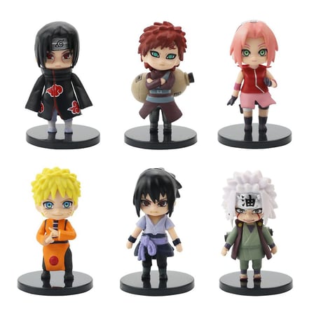 Naruto Anime 12 adet Shippuden Hinata Sasuke Itachi Kakashi Gaara Jiraiya Sakura Figür set