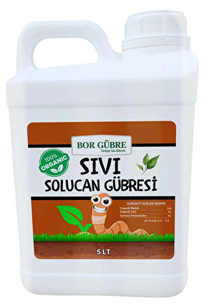 Organik Sıvı Solucan Gübresi 5Lt.