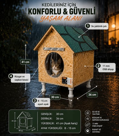 Kedi yuvası kedi evi kedi duvarına kedimamalı