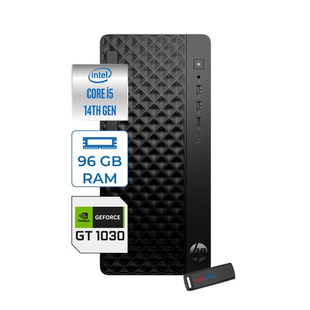 Hp Prodesk 2 Tower G1I Intel I5 14500  Up To 5,0ghz 96GB Ddr5 256GB SSD 4GB/GT1030  WIN11HOME Mini Tower Masaüstü Bilgisayar B6YE4ET21H31+ZETTAUSBBELLEK