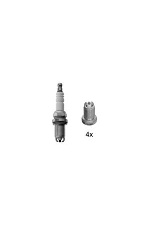 Bosch Opel Corsa Astra 2 Tırnak 4'lü Buji Seti 0242229654 Uyumlu