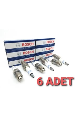 BMW Z3 2.8i Ateşleme Buji Takım 6 adet ÇİFT TIRNAK 1996 1997 1998 1999 2000 2001 2002 2003 BOSCH M52