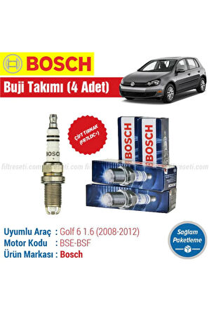 Vw Golf 6 1.6 Bosch ÇİFT TIRNAK Buji Takımı 2008 2009 2010 2011 2012