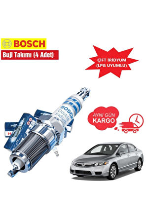 Honda Civic Fd6 1.6 Bosch Çift Iridyum Buji Takımı 2006--2012 Uyumlu 4 Adet