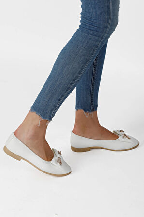 Kadın Trend Günlük Babet Hafif Rahat Fiyonklu Ev Ve Ofis Ayakkabısı