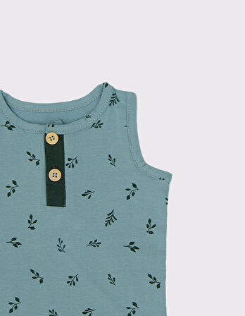 Bebek Doğal Baskılı Şort ve Tişort Takım