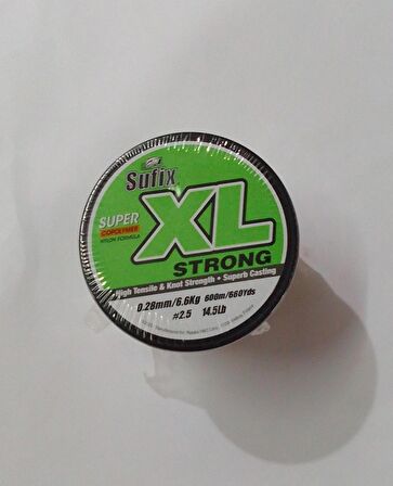 SUFIX XL STRONG 0.28 MM 600 M LİMON YEŞİL OLTA MİSİNASI