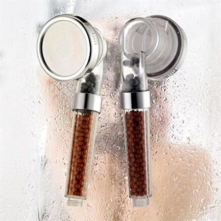 CELİK AVM® %50 Su Tasarruflu ve Arıtmalı Doğal Taşlı Banyo El Duş Başlığı