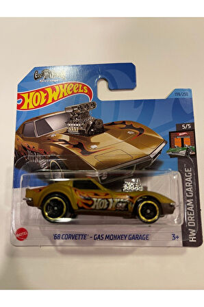 Hot Wheelss 2023 - 68 Convertte Gaas Monkey Garage Hw Dream Garage 5/5 139/250 Mini Oyuncak Araba