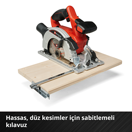 Einhell Akülü Daire Testere TE-CS 18/165-1 Li-Solo Power X-Change (18 V, Li-Ion, Ø165 x Ø20 mm Testere Bıçağı, Aletsiz Kesim Derinliği ve Açı Ayarı, Akü ve Şarj Cihazı Dahil Değildir)