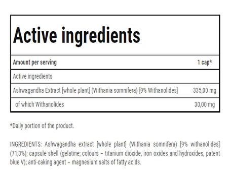 TREC NUTRITION Ashwagandha Max 335 mg / 60 Caps