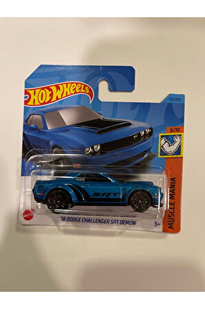 Hot Wheelss 2023 - 18 Dodge Challenger Srt Demon Muscle Manıa 6/10 151/250 Mini Oyuncak Araba