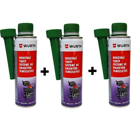 Würth Benzinli Enjektör Temizleyici 300 ml Yeni Tarihli 3 ADET