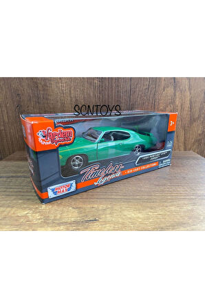1:24 1969 Pontıac Gto Judge Klasik Model Araba Yeşil Pontıac Judge Eski Koleksiyonluk Arabalar