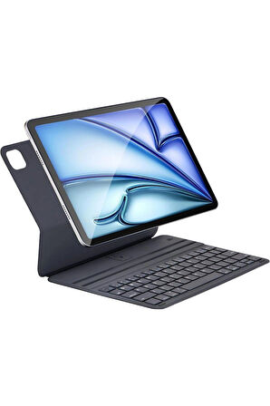 İpad Air 11 Inç M2 6. Nesil Uyumlu Case Magic Keyboard Folio Utra Slim Klavyeli Kılıfı