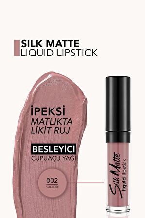 Flormar Silk Matte Yüksek Pigmentli & Mat Bitişli Nemlendirici Likit Ruj