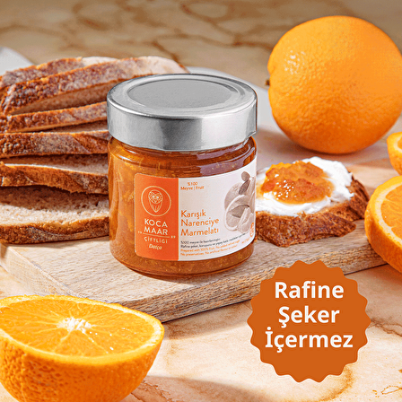 Kocamaar Çiftliği Karışık Narenciye Marmelatı (Rafine Şeker İlavesiz) 270 gr