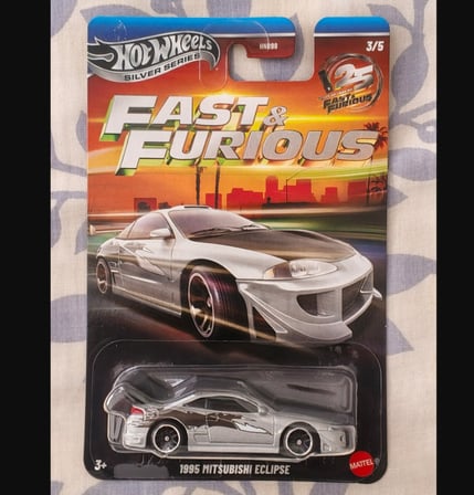 Hot Wheels Siver Series Fast&furious 5'li Set Supra,eciples,honda Civic,mazda Ve Dodge